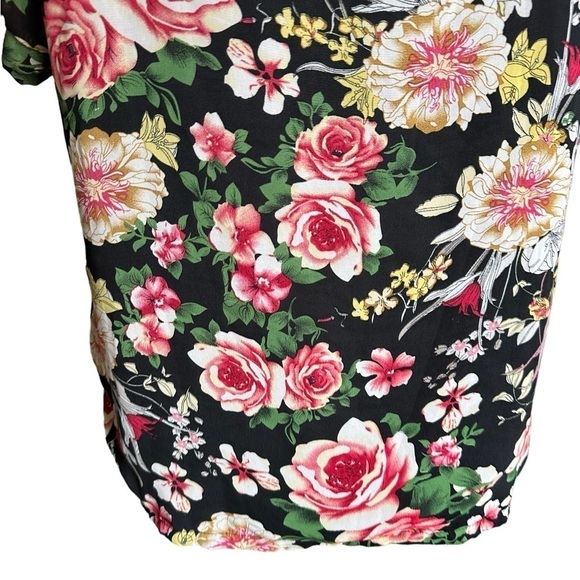 Elan Women’s Floral Short Sleeve Blouse Size 2XL - Picture 7 of 17